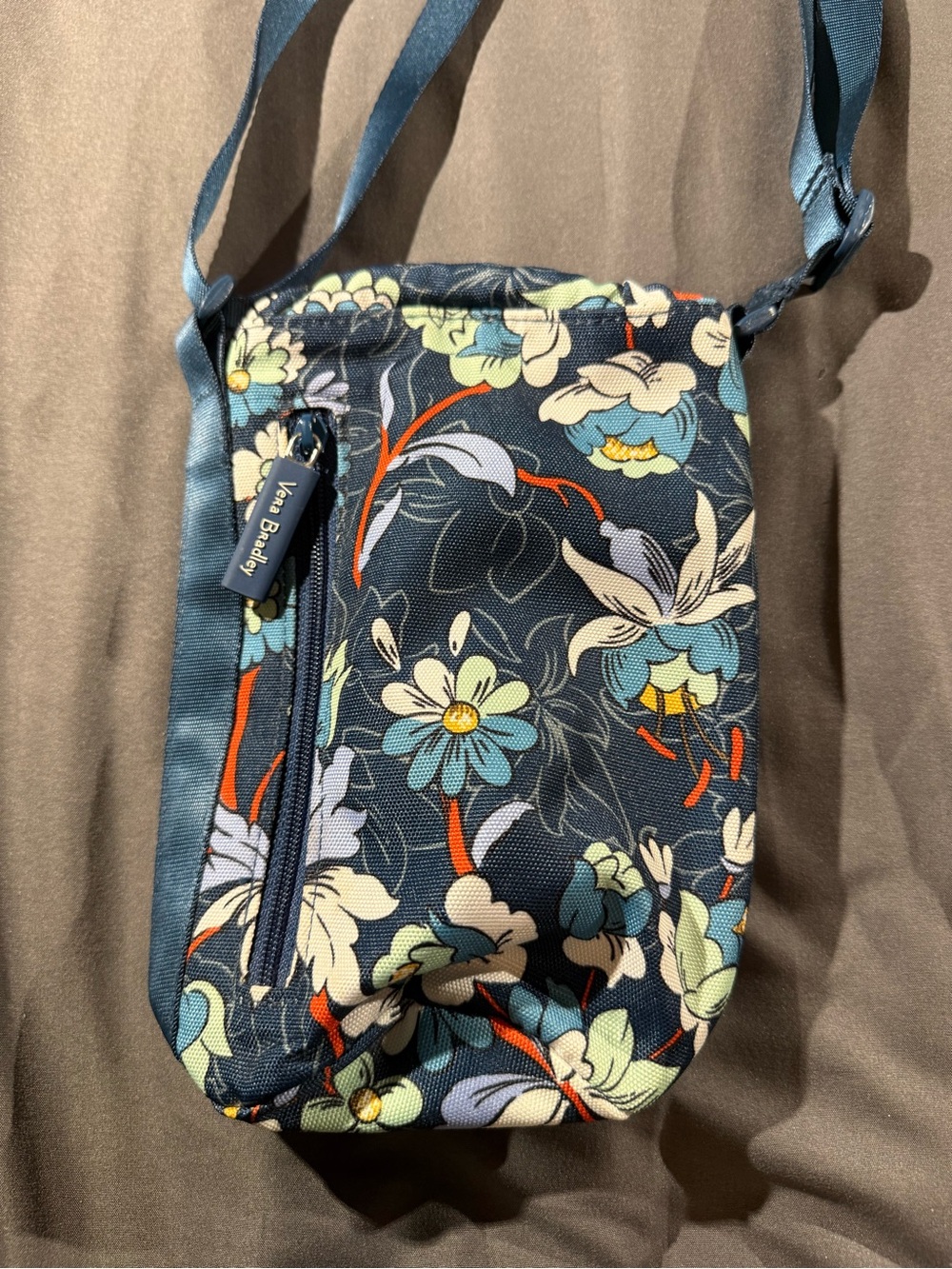 Vera Bradley Lighten Up Water Bottle Crossbody Floral Bursts